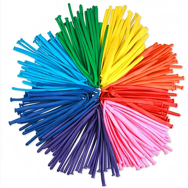 50 ~ 200 قطعة ماجيك سميكة شريط طويل بالون تويست بالونات اللاتكس شكل الزفاف الأطفال يوم حفلة عيد ميلاد زينة TMZ #6