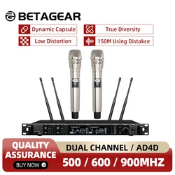 전문 무선 마이크 AD4D KSM8 크롬 500, 600, 900Mhz 라디오 시스템, 멕시코 창고 마이크, 무대 교회 결혼식