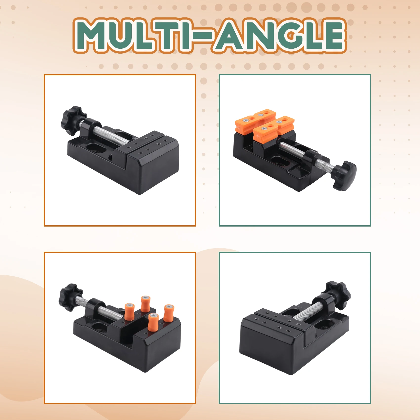 DTA5 Mini Small Vise Mini Flat Clamp Table Jaw Bench Clamp Drill for Press Vice Opening Table Vise DIY Hand Tools 57mm