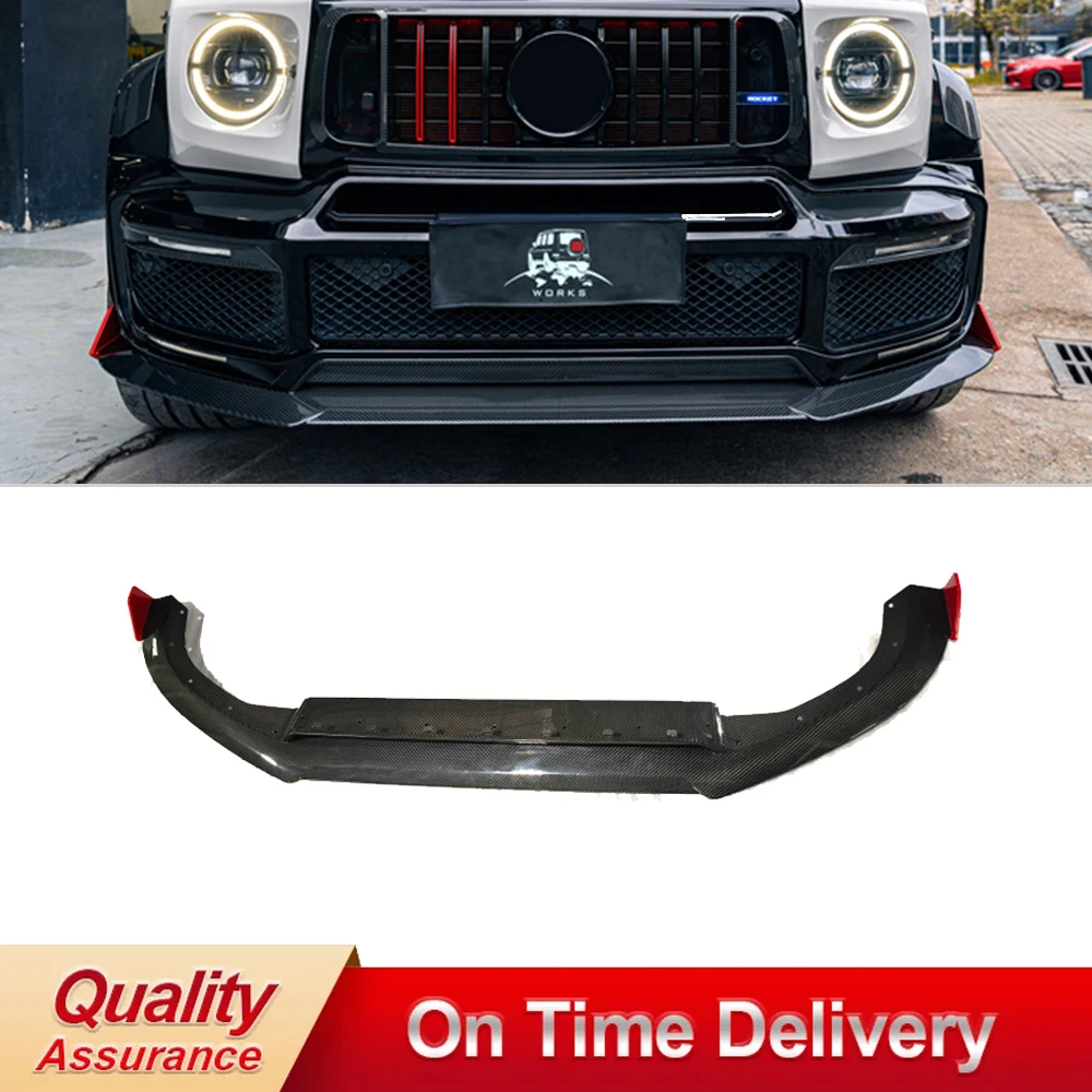 

BA B900 Style Front Lip Dry Carbon Body Parts for G Class W464 B700 2019y~ Front Spoiler Splitters Diffuser Anterior Lip