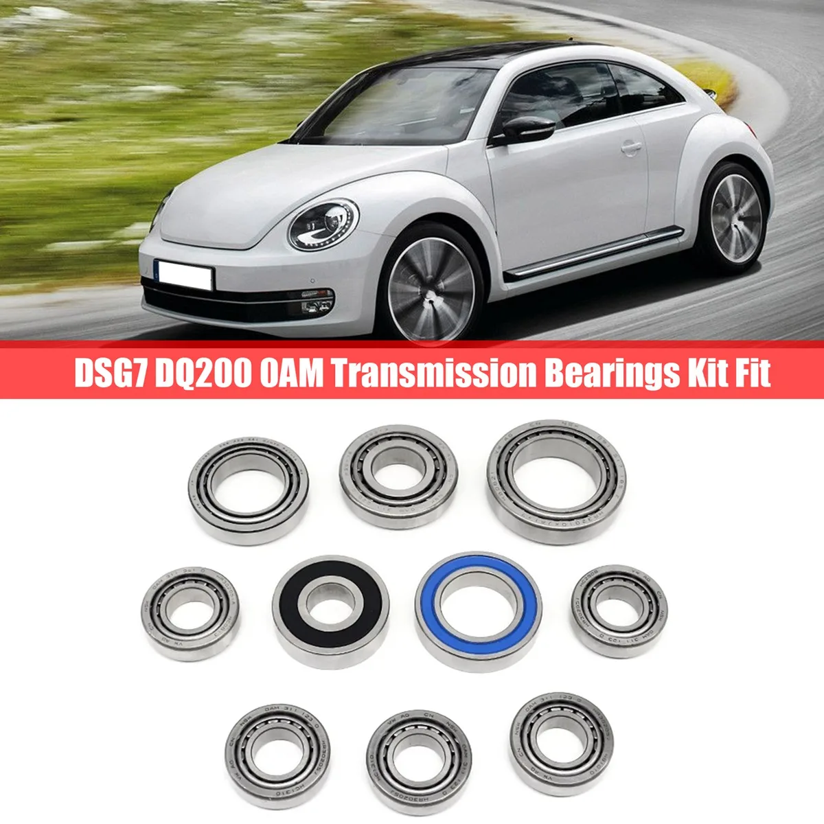 10PCS DSG7 DQ200 0AM Transmission Bearings Kit Fit for VW AUDI SKODA