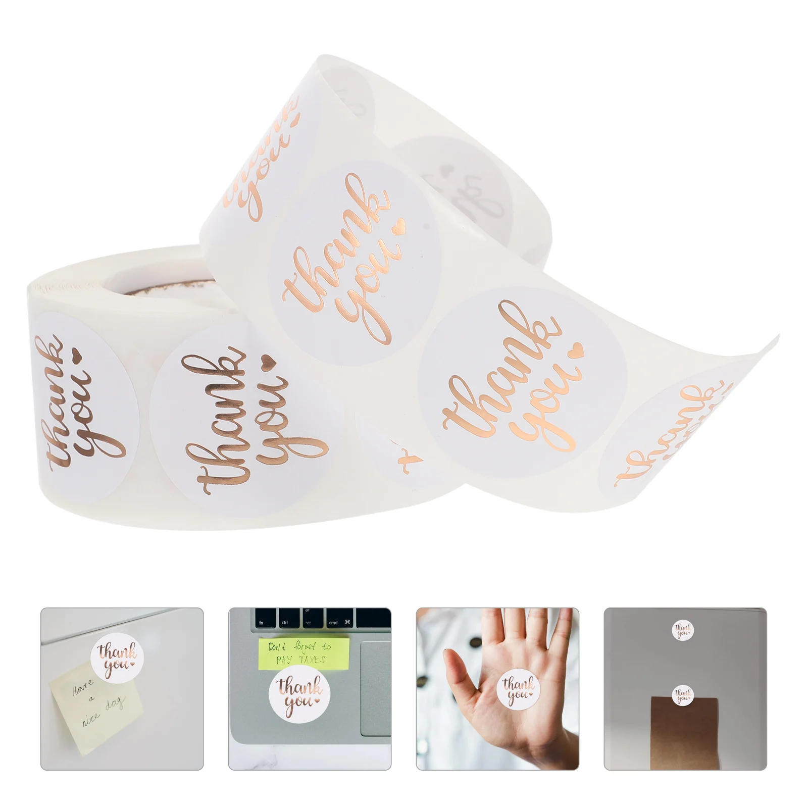 

500Pcs Thank You Stickers Decorative Sealing Stickers Food Bag Sealing Decals for Wedding Party Gifts Thank You Sticker