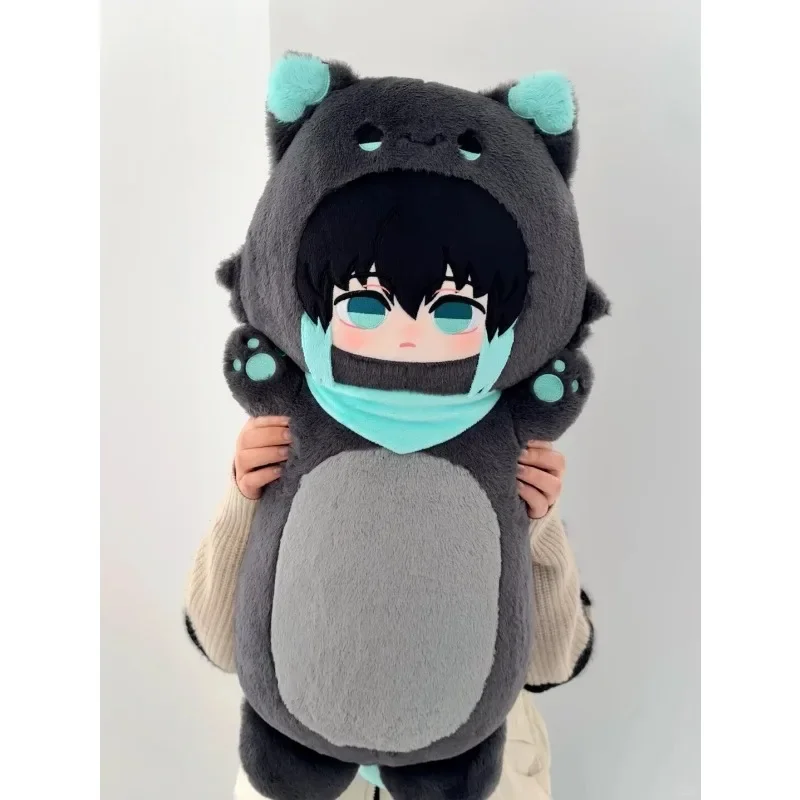 Tanjiro Kamado Plush Pillow Soft Detachable Scarf Nezuko Kamado Throw Pillow Cute Fluffy Home Decor Decoration Collection Gifts