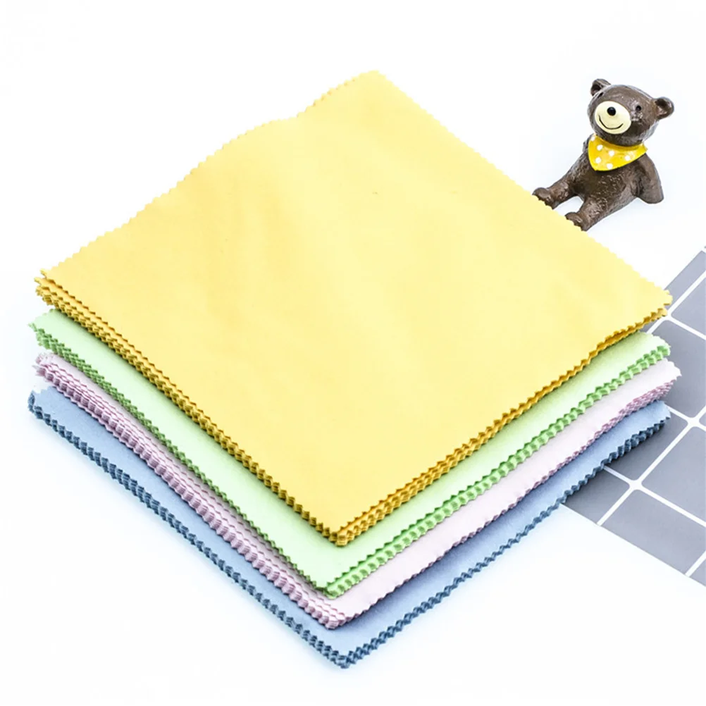 10pcs Microfiber Cleaning Cloths Screen Cleaning Towel for Smart Phones Laptops Tablets Lenses Camera (Assorted Color)