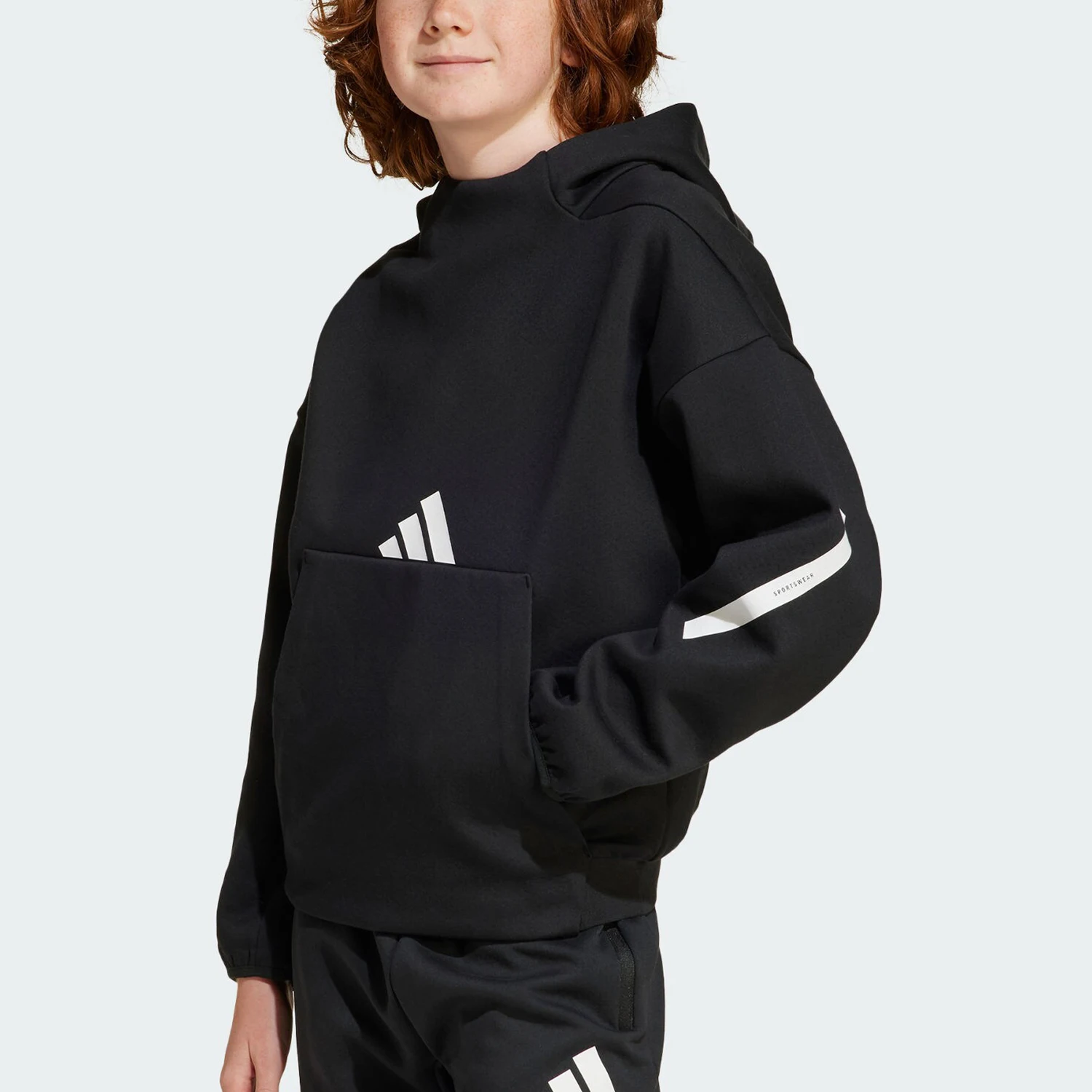 

Оригинальная детская мягкая и свободная толстовка с капюшоном Adidas ZNE HOODIE IS6916