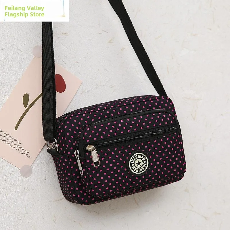 

Women's Canvas Nylon Crossbody Bag Single Shoulder Oxford Cloth Backpack for Middle-Aged Mothers Grandmothers Raincoat