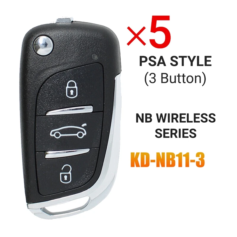 

5Pcs/Lot For KEYDIY NB11 3 Button Universal KD Remote Car Key New ABS For KD900 KD900+ URG200 KD-X2 KD-MAX Programmer DS Style