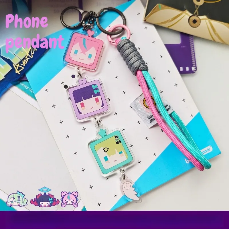 

Zenless Zone Zero Angels of Delusion Sunna Aria Nangong Uha Keychain Game Cosplay Acrylic Keyring Bag Phone Pendant Anime Gifts