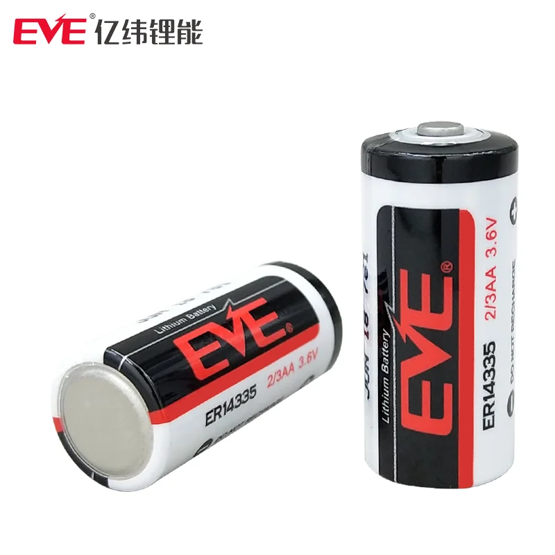 EVE ER14335 3.6V 2/3AA Primary Lithium Battery For Video Camera Electric Equipment Wireless Automotive Electronics Gas Detector