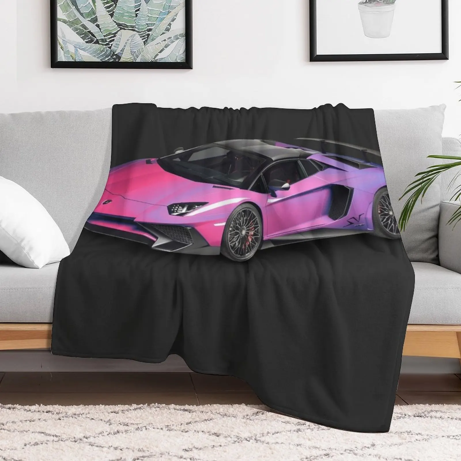 Iridescent Lamborghini Aventador SVJ Throw Blanket Blankets Sofas Of Decoration sofa bed Vintage Blankets