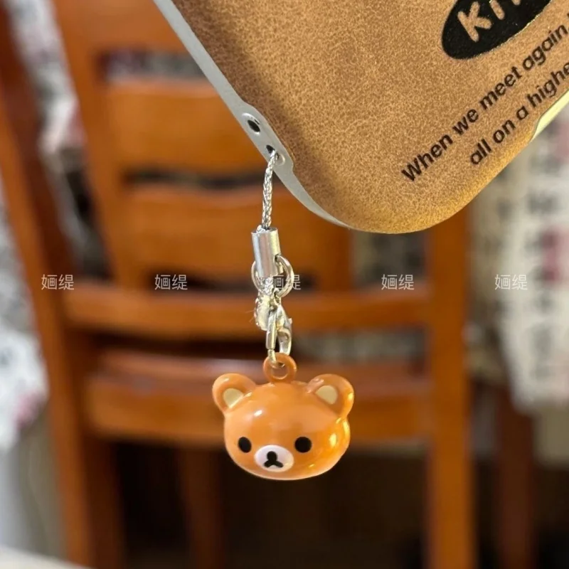 Kawaii Rilakkuma سلسلة هواتف الكرتون لطيف الإبداعية الرجعية سلسلة قلادة المفاتيح أنيمي الطرفية Ccd حقيبة الديكور فتاة الهدايا