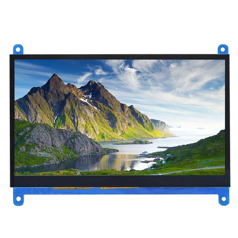 Imagem -02 - Ecrã Lcd Compatível com Hdmi Ecrã Tátil Resolução 1024x600 Capacitivo Sistemas de Suporte para Raspberry pi tn tn