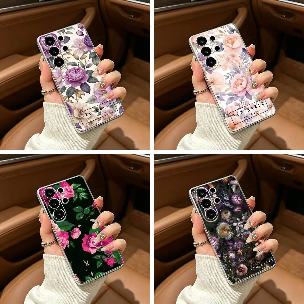 

F-Flower A-Ted-Designes-Bakers Phone Case For Samsung S25,S24,S21,S22,S23,S30,Ultra,S20,Plus,Fe,Lite Transparent Cover