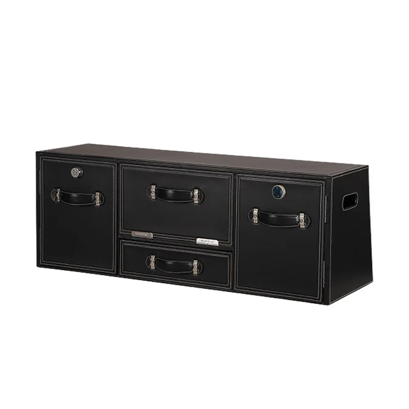 

Car storage box, drawer type, car trunk, storage box, leather finishing