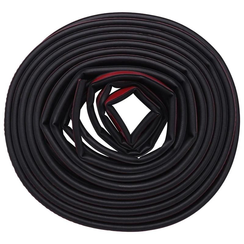 2X, 8M Car Door Seal Strip General Car Rubber Seal Strip Insulation Waterproof Energy Saving Noise Cancellation Trim