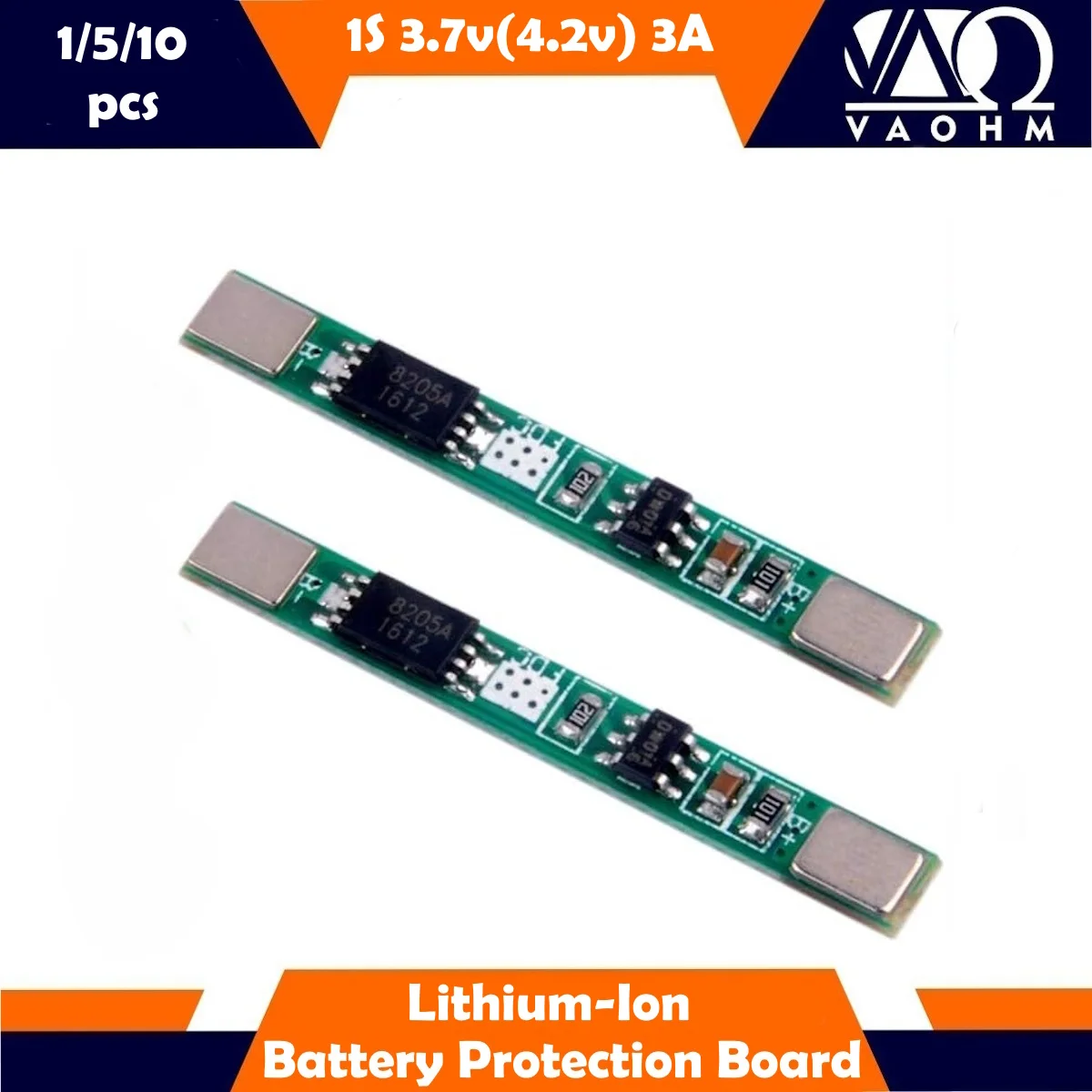 1S 3A 3.7V 4.2V 18650 Lithium Ion Li-ion Battery Protection Board PCM BMS