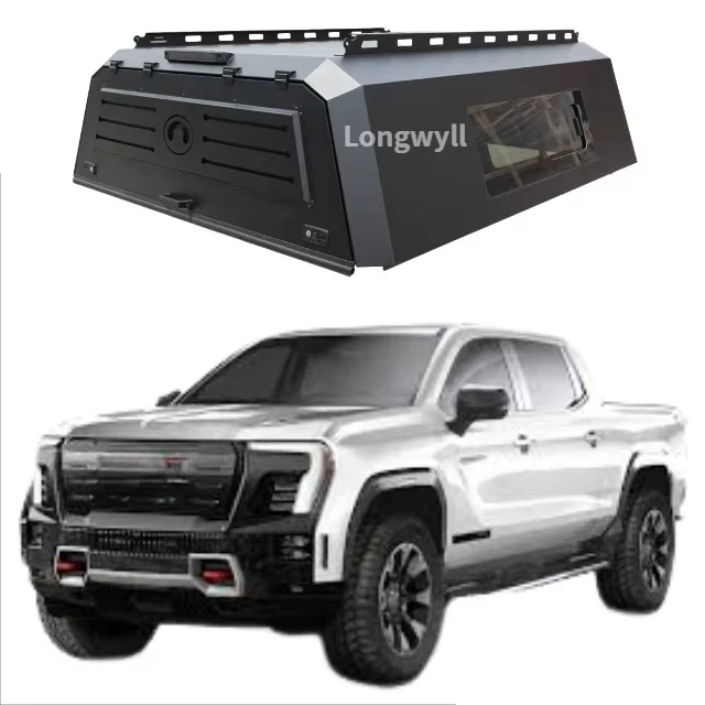 

Customized Truck Canopy for Sierra Lightweight Truck Cap Aluminum Smartcap High-quality Roll up Tonneau Cover