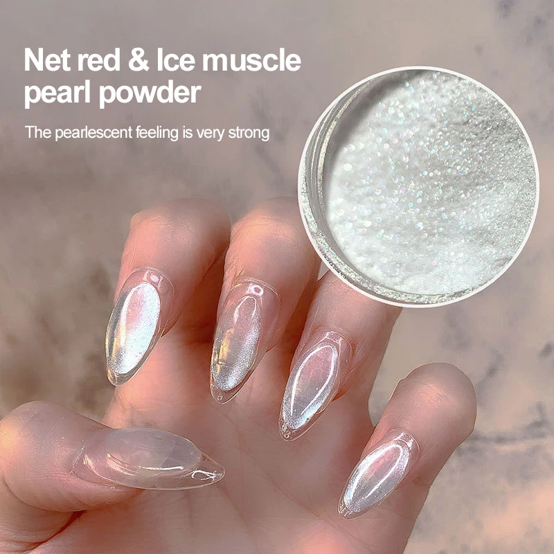 Fairy White Long-lasting Versatile Trendy Nail Art Accessories Manicure Popular Muscle Nail Easy-to-use Trendy Pearl Ice Unique