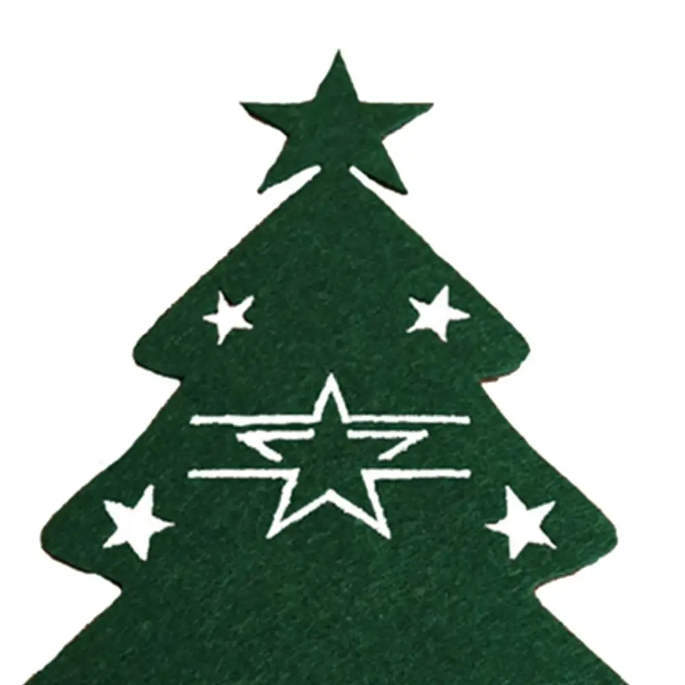 12 قطعة عيد الميلاد أدوات المائدة حامل أطباق حقيبة شجرة عيد الميلاد أدوات المائدة جيوب عشاء سكين شوكة يغطي عطلة ديكورات المنزل الطرف