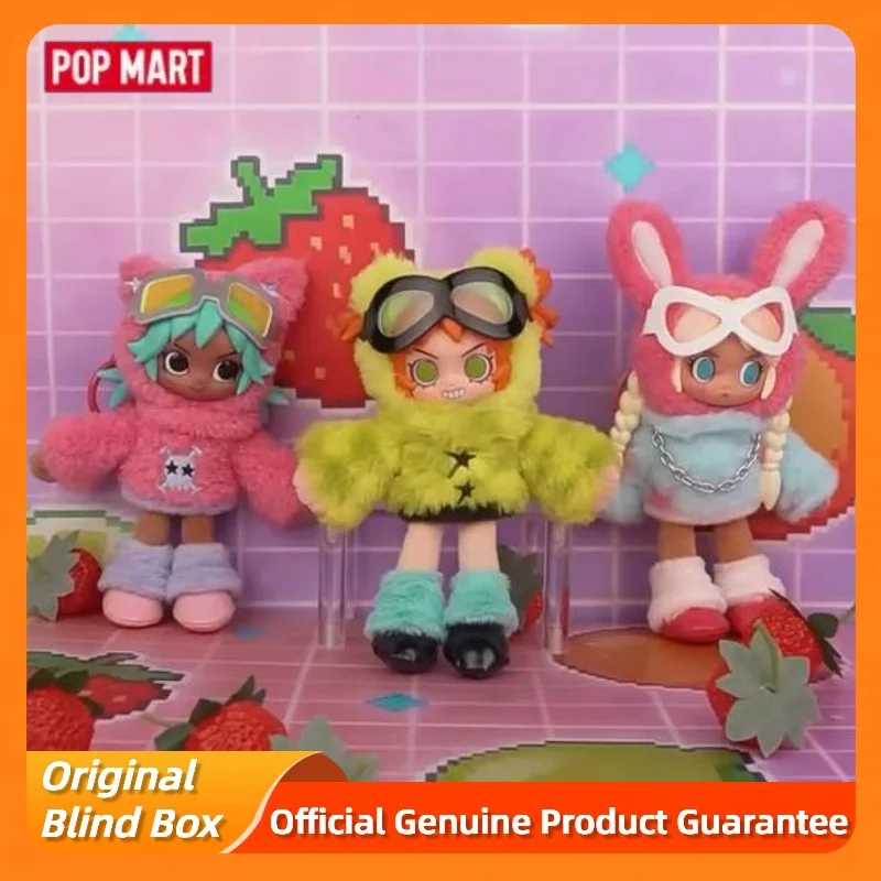 

Genuine POPMART Peach Riot Fruit Series Plush Pendant Collectible Decor Fruity Themed Plush Toy For Adult Collection Gift