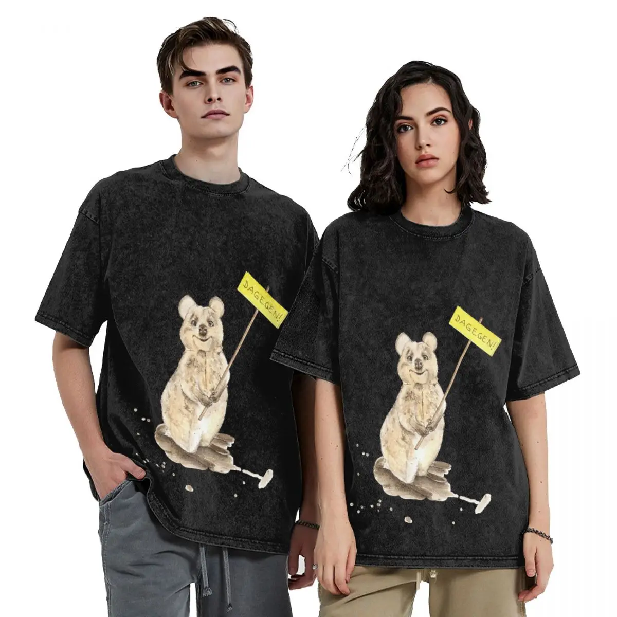 

Quokka happiest animal in the world Ulli Stein Fan Art T-Shirt clothes T-shirts oversize designer shirts shirts men graphic
