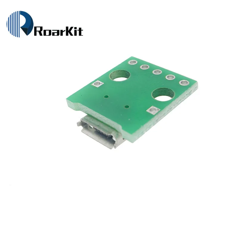10PCS/LOT MICRO USB to DIP Adapter 2.54mm 5pin Female Connector B Type PCB Converter USB-01