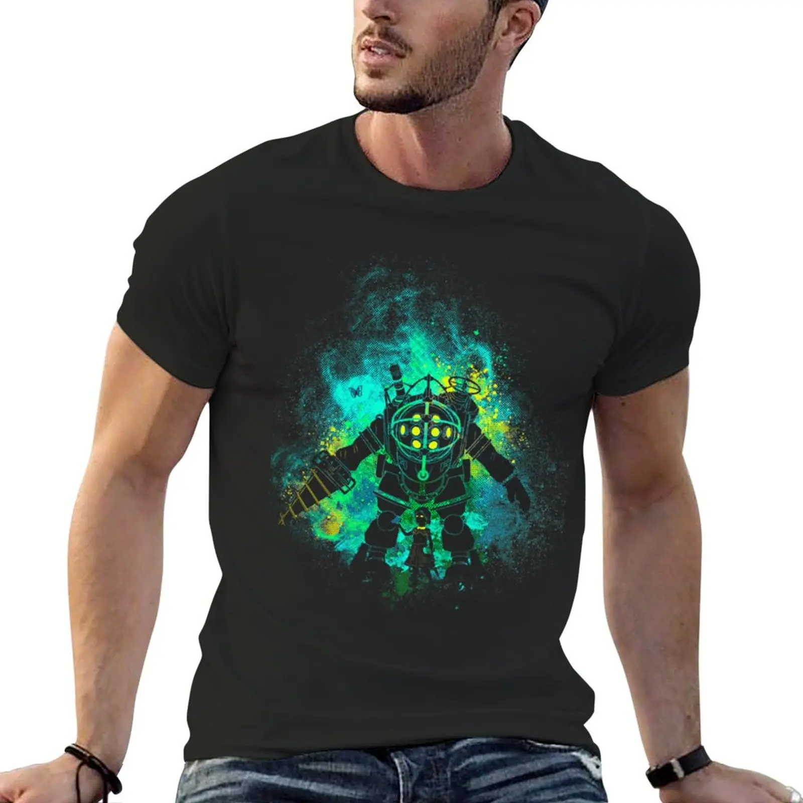 

Bioshock T-ShirtMy Protector T-shirt kawaii clothes boys whites mens plain t shirts