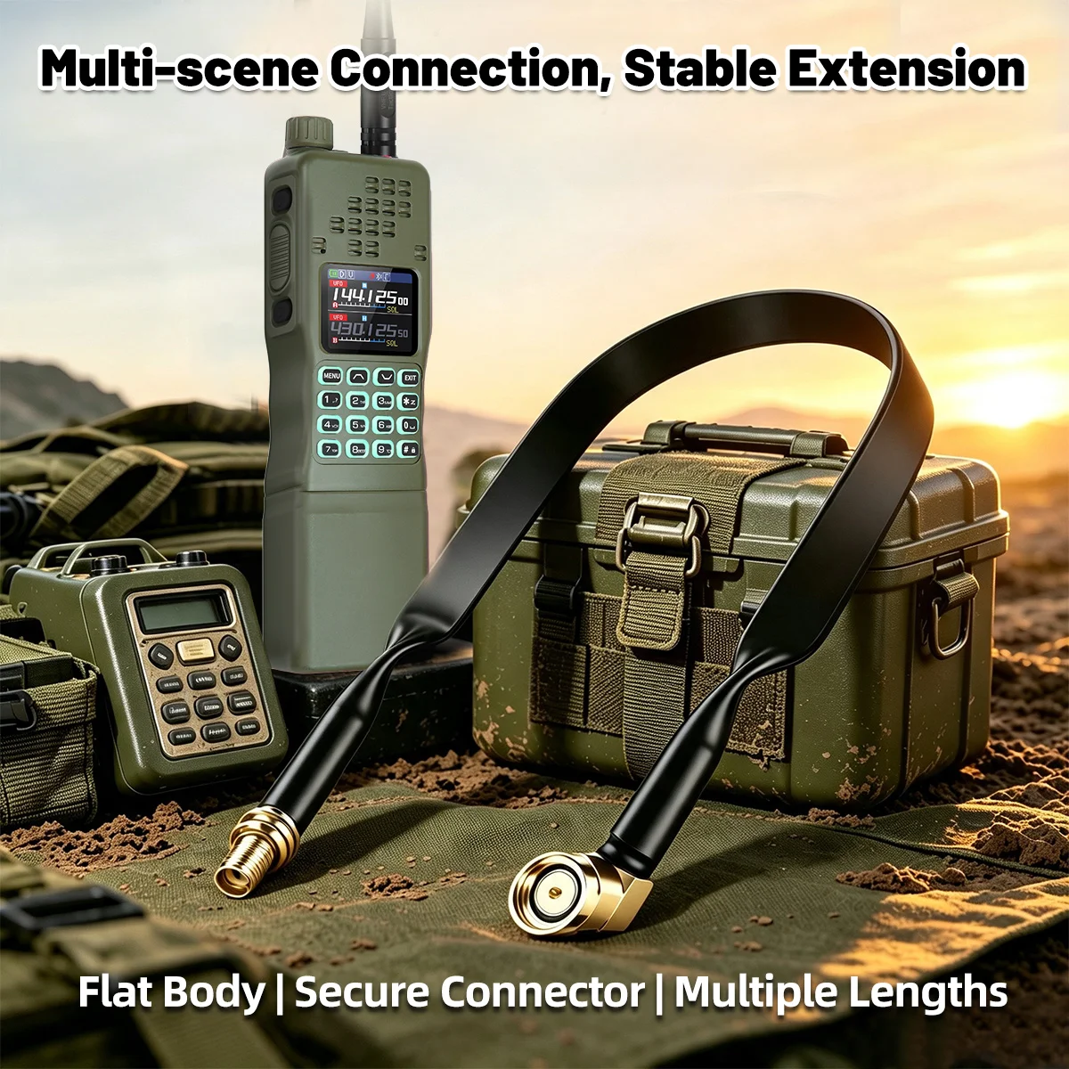 ABBREE Walkie Talkie RF Coaxial Cable SMA Male to Female Extension for Baofeng UV-5R Mini AR-152 UV-5RH Handheld Two‑Way Radio view 6