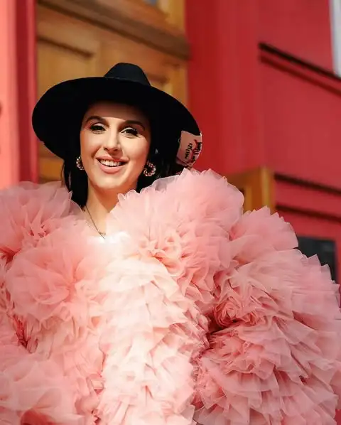 Rosa fofo camadas tule casaco feminino jaqueta curta personalizado em camadas malha babados bonito topo senhoras casaco blusa venda quente adereços casacos