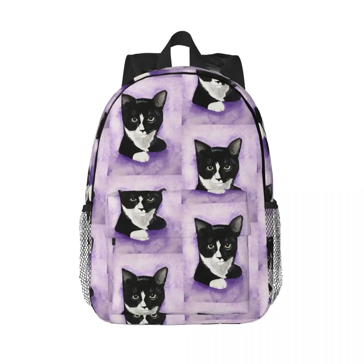 Gracie - Tuxedo Cat Backpacks Teenager Bookbag Fashion Children School Bags Laptop Rucksack Shoulder Bag Large Capacity