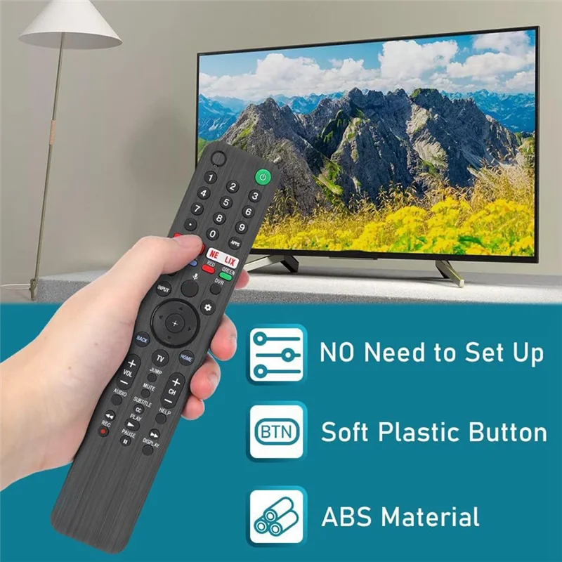 ABJF-RMF-TX500U Smart Voice Remote Control For Sony Bravia LED OLED 4K UHD HDTV HDR TV With Google Play Netflix Button