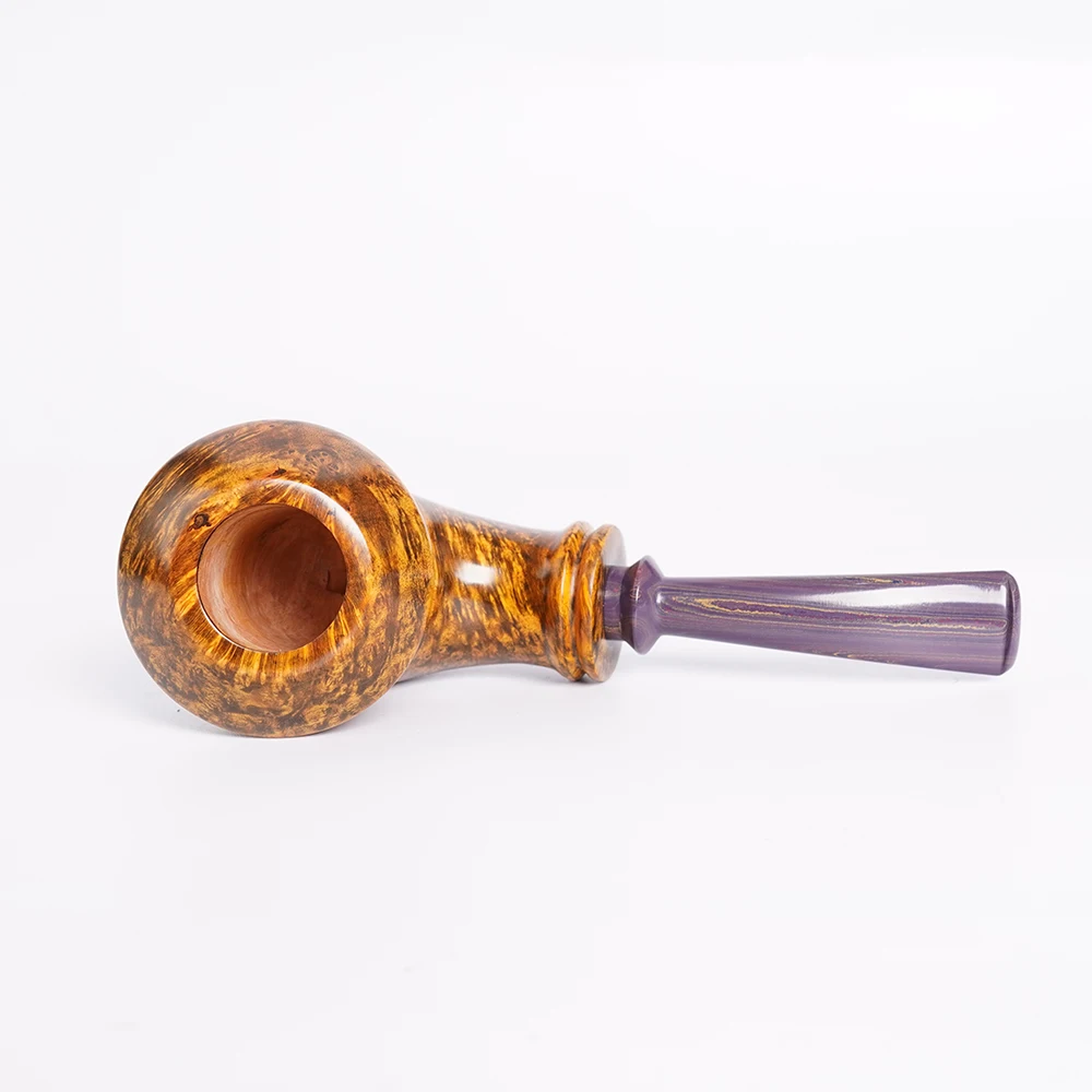 Imagem -05 - Muxiang-handmade Vulcanizada Rubber Pipe Briar Horn Tobacco Pipe Estilo Cachimbo mm Tubo Presente de Natal para o Pai