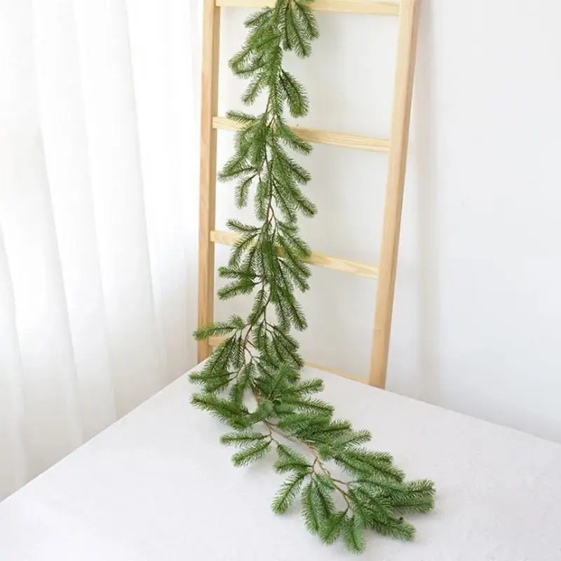 180cm Artificial Plants Pine Needle rattan Wedding Wreaths Home Outdoor Garden lawn Christmas Tree diy Decor Hotsale highquality
