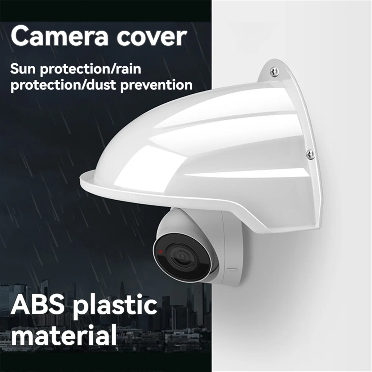 Hot-Camera Rain Cover Shade For Dome Cameras Weather-Resistant Roof With Ample Inner Space A