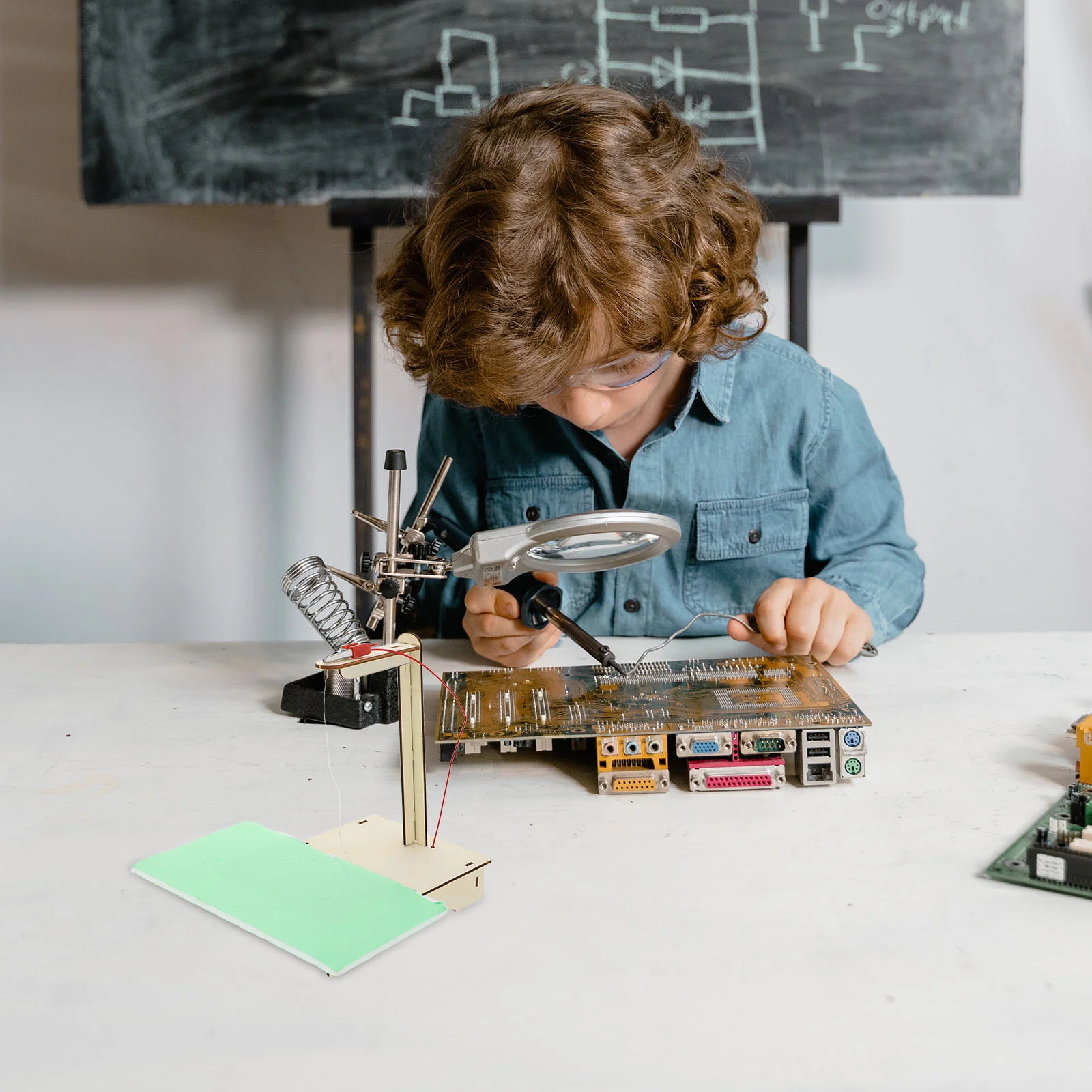 Wissenschaftliche Experimentierausrüstung für Kinder, Lernspielzeug für Kinder, STEM-Kinderspielzeug, DIY-Lernsets für kreatives Holz