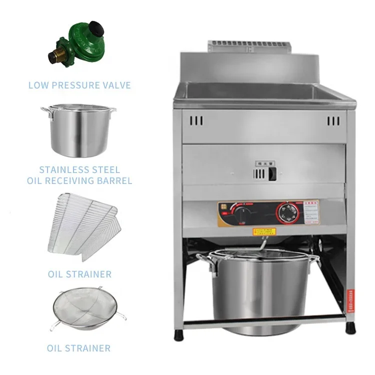 single cylinder large capacity electric fryer for fried chicken chops