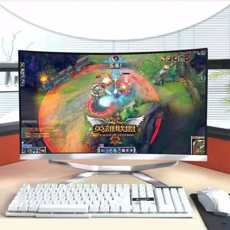 32 "Core I7 Pc Gamer I9 Monitor curvo monoblocco Computadora 8 GB 16 GB 32 GB RAM 1 TB SSD AIO Computer All In One Pc Gaming