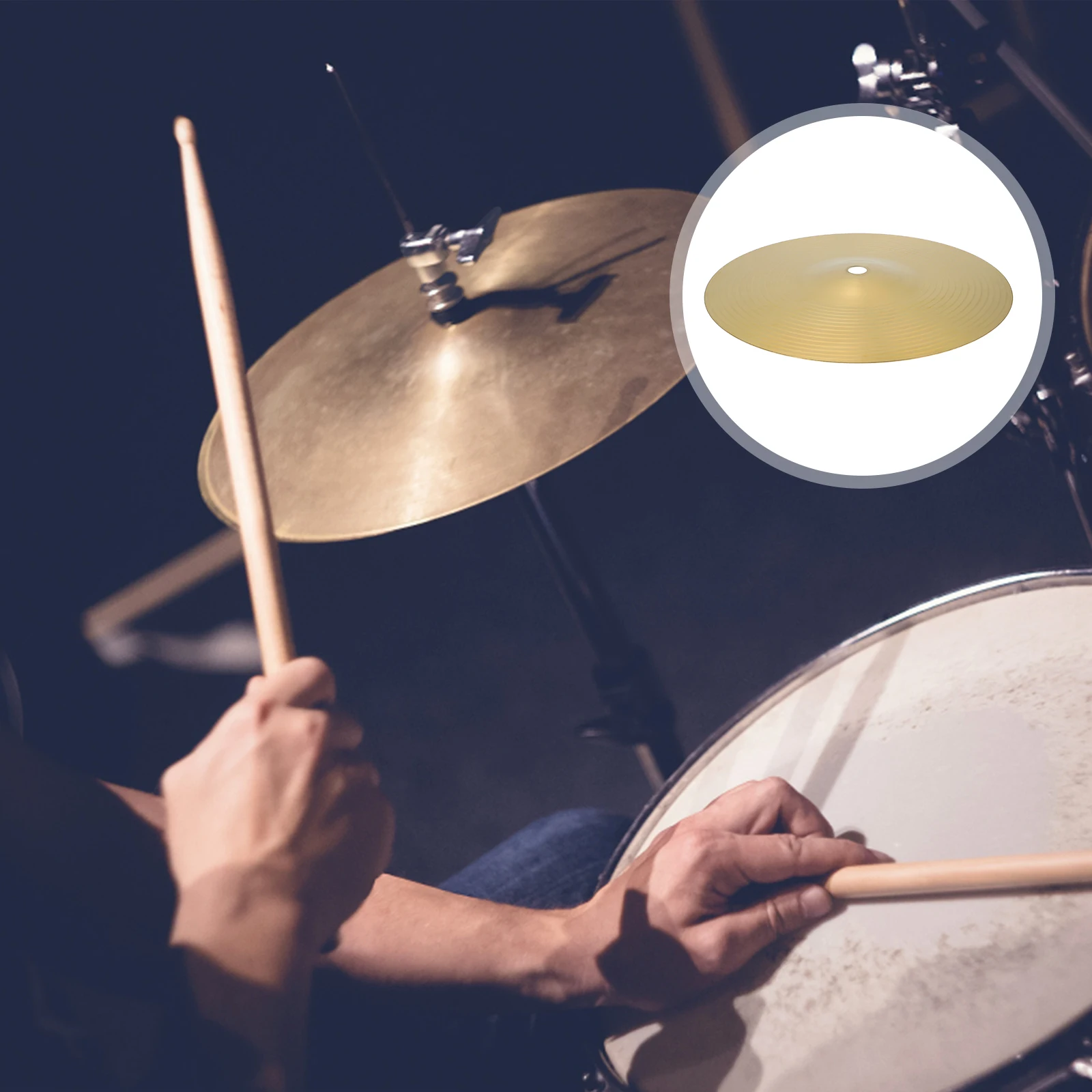 

10 Inch Brass Cymbals Drum Set Replacement Parts Jazz Fitting Accessory High Quality Sound Colorful Premium Material