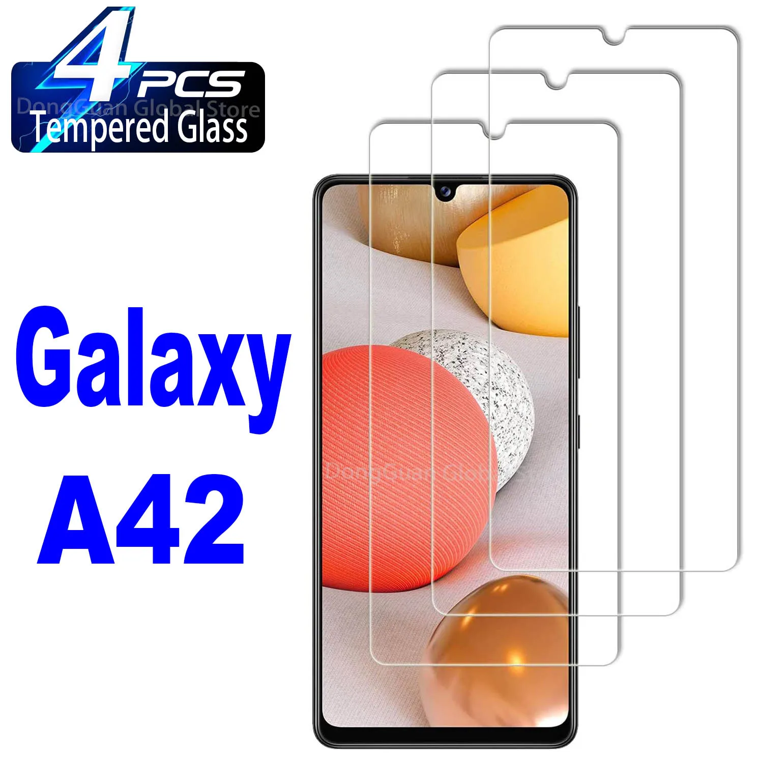 

For Samsung Galaxy A42 Tempered Glass Screen Protector Glass Film