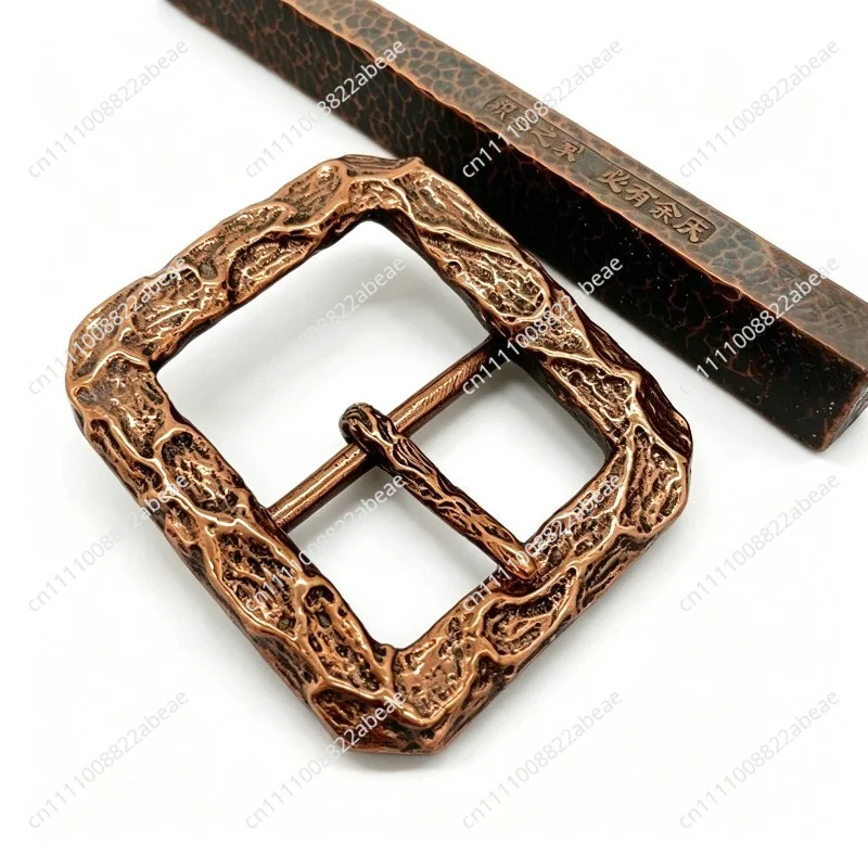 36mm/41mm Pure Copper Brass Solid Retro Belt Buckle Irregular Belt Pin Buckle Waistband Head Belt Strap Men Webbing Accessories