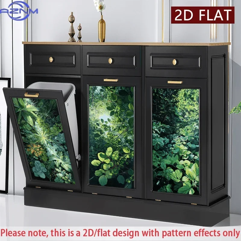 DIY Household Trash Can Renewal 2D Print Decal Stand‑out Graphic Ornament