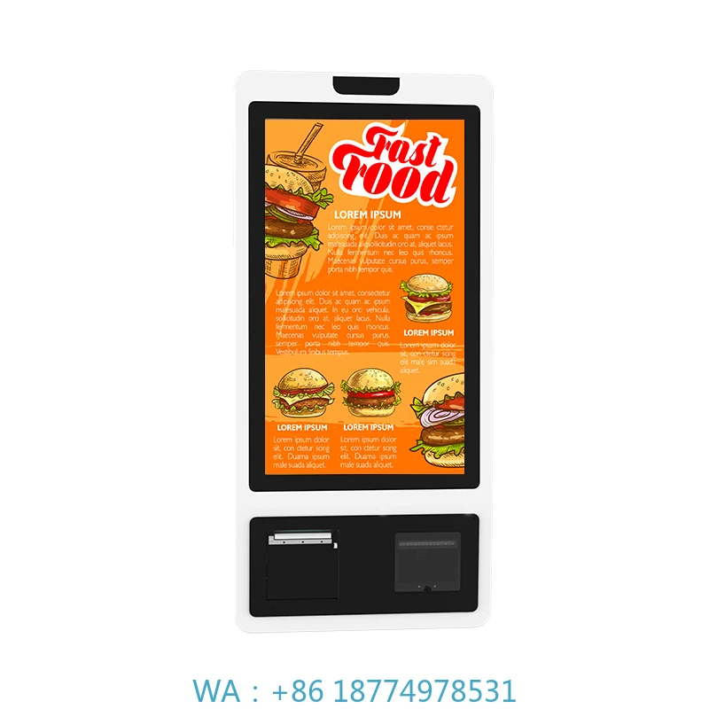Payment Terminal Touchscreen Self Order Machine Portable Self-service Ordering Machine Self Pay Terminal Order Kiosk Display