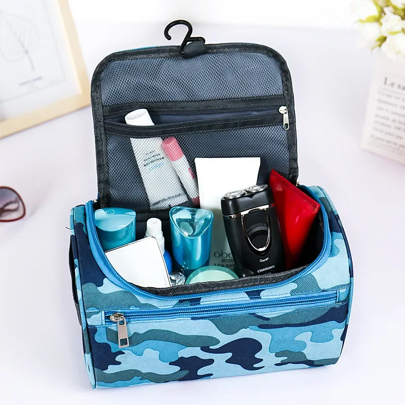 Make Up Camouflage Cosmetic Bag unisex travel organizer toiletry bag storage bag Large capacity Hanging Waterproof Wash Pouch