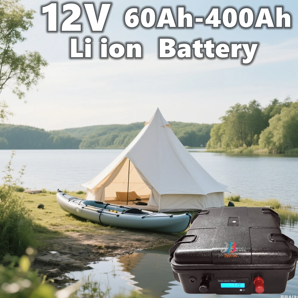 12V multifunctional 60Ah 100Ah 150Ah 180Ah 200Ah 300Ah 400Ah Rechargeable Lithium-Ion for Boat Propeller Trolling Motor Battery