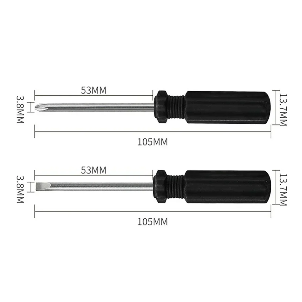 미니 스크루 드라이버 소형 정밀 수리 도구, DIY 가정용 수리 도구용 슬롯 크로스 스크루 드라이버, 4mm, 4.13 인치