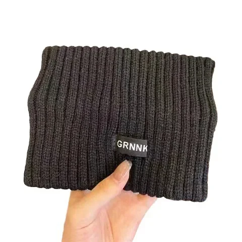 Women Winter Wide Headband Solid Color Knitted Warm Headwrap Girls Punk Elastic Headwear Sports Hair Bands Accessories