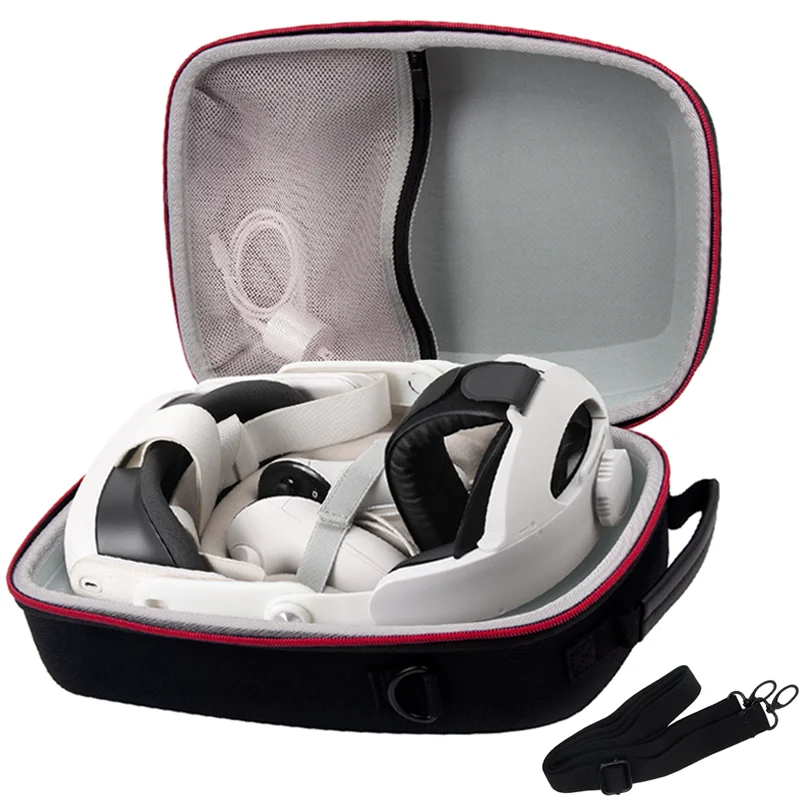 Carrying Travel Protective Case Bag for Meta Quest 3 Elite Strap VR Glasses Waterproof Carry Storage Box For Meta Quest 3