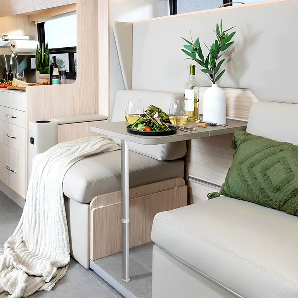 RV الجدول جدار جبل دعم السكك الحديدية قوس سبائك الألومنيوم 20 بوصة ل متنقل مقطورة معدات التخييم تحديد مستقر مع تصميم مشبك #3