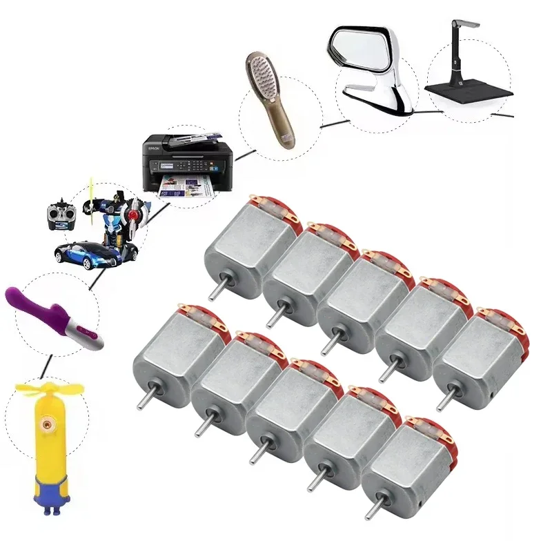 3/6/10 قطعة عام 130 موتور تيار مباشر مايكرو DC3-6V 5000-10000 دورة في الدقيقة محرك لمحرك كهربائي مصغر أربع عجلات المحرك الصغيرة لتقوم بها بنفسك اللعب #6