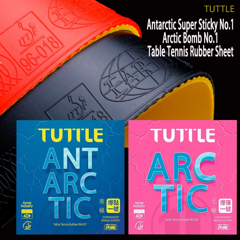 TUTTLE Antarctic Super Sticky Arctic Bomb No.1 Table Tennis Rubber Sheet German Technology High Friction Loop Fast Break New Rug